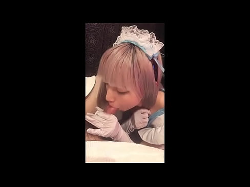 ❤️ Japanese Idol [mayuka], French maid costume, part 1, blowjob and jerk off with lotion ❤️❌ Porno sa amon ☑